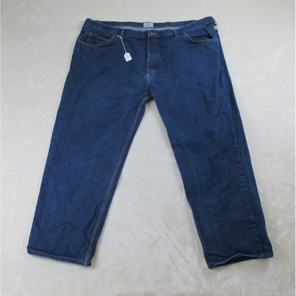 Tyndale FR Pants‎ Mens 50 Blue Denim Jeans Cotton Pockets HEMMED Rodeo 50X30*